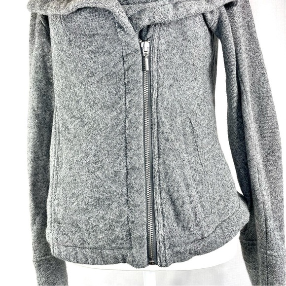 Gap Motto Gray Zipper Jacket Size Small - Picture 2 of 4